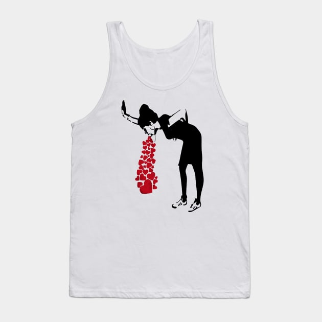 BANKSY Lovesick Tank Top by inkstyl